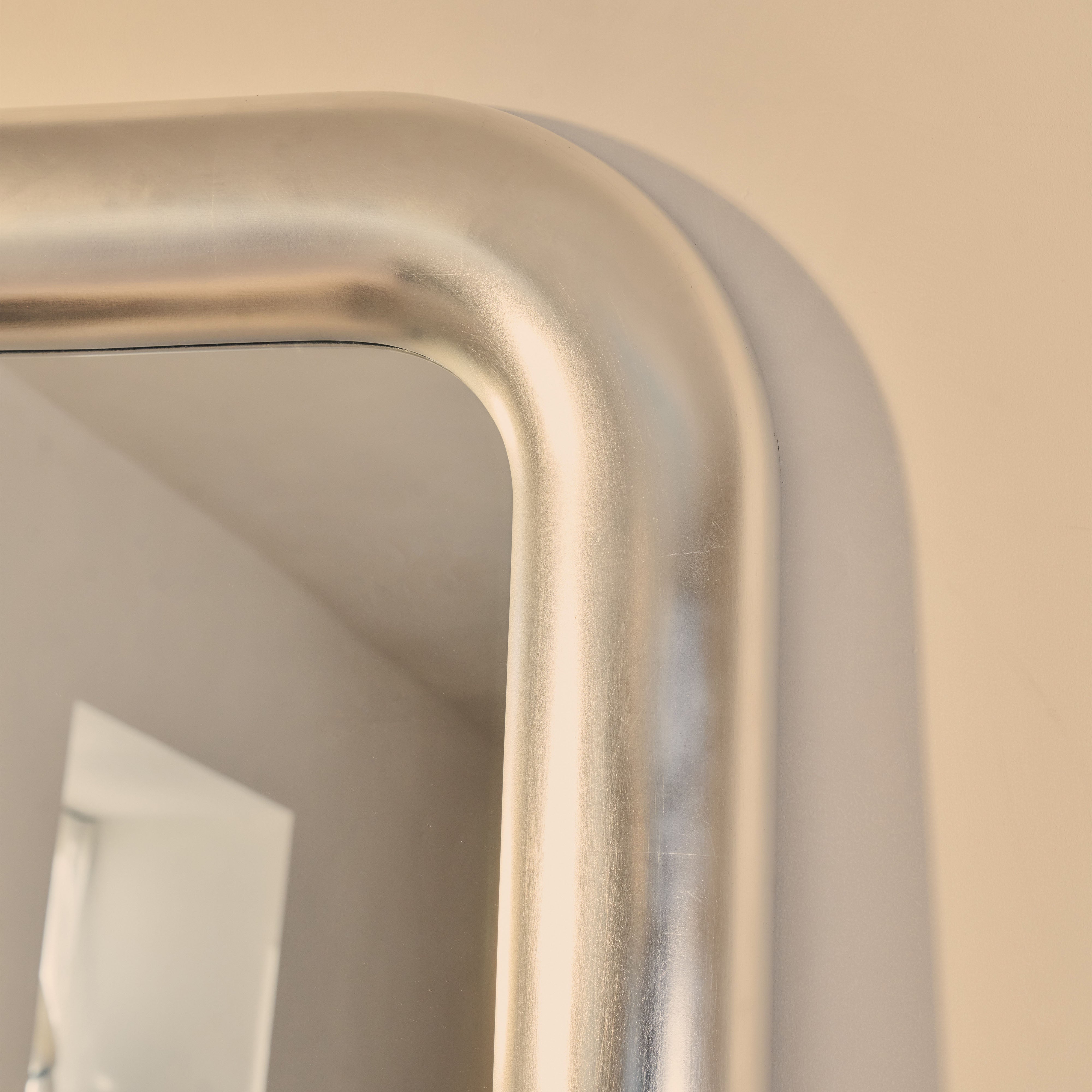 Miroir Rectangulaire Géant Obsidian en Chrome Brossé 200cm x 120cm Havenly