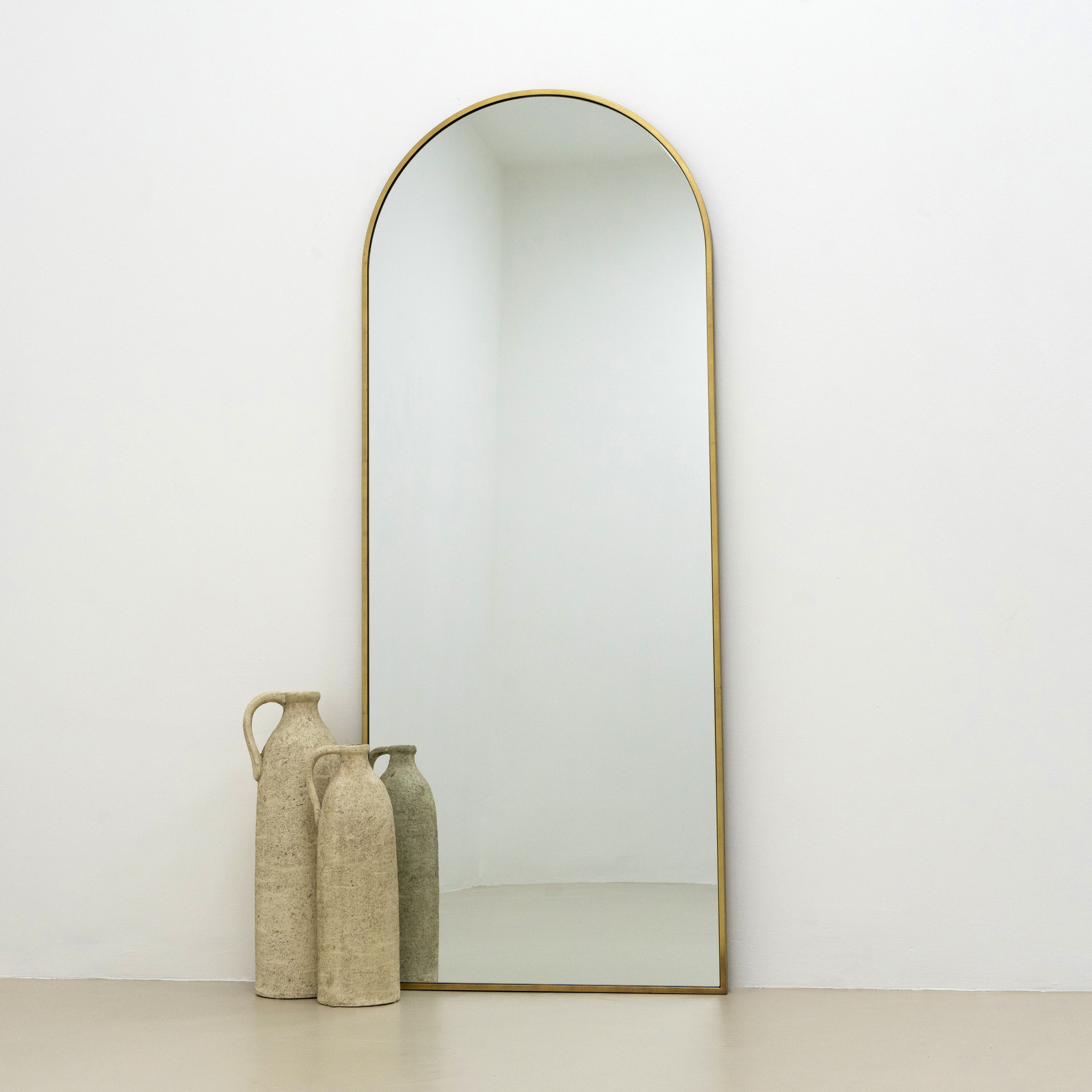 Miroir à Arc en Pied en Métal Doré 160x60 cm Havenly