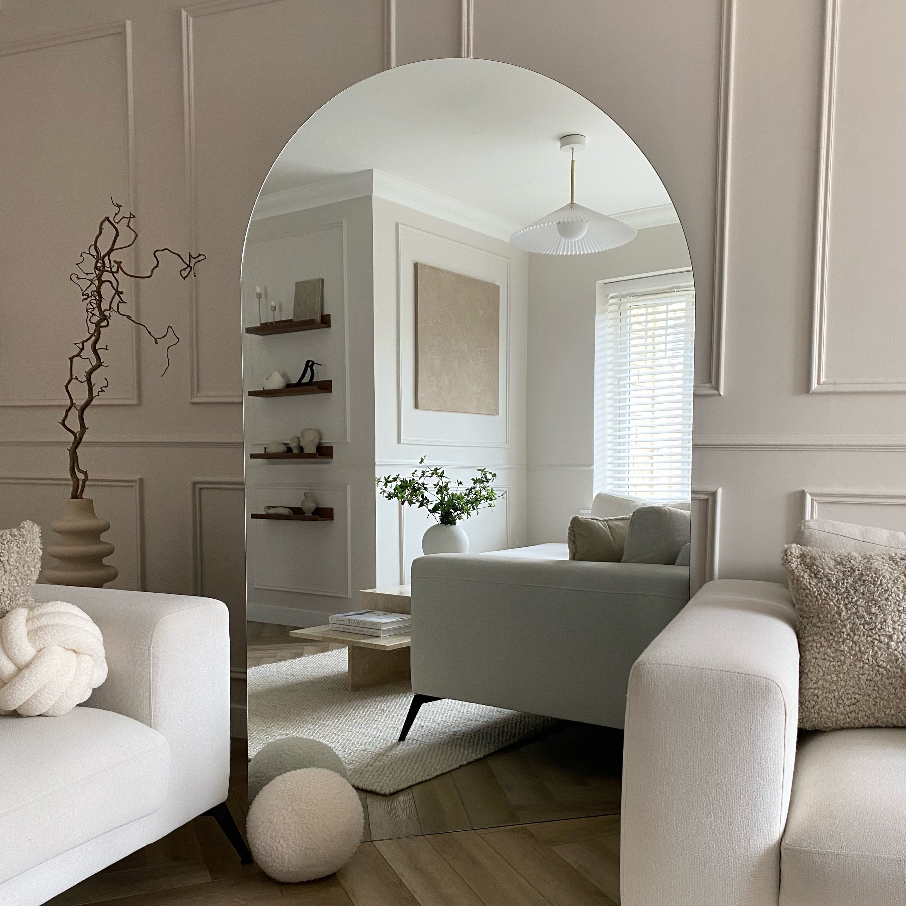Miroir à Arche sans Cadre Edge à Taille Réelle 179x110 cm Havenly