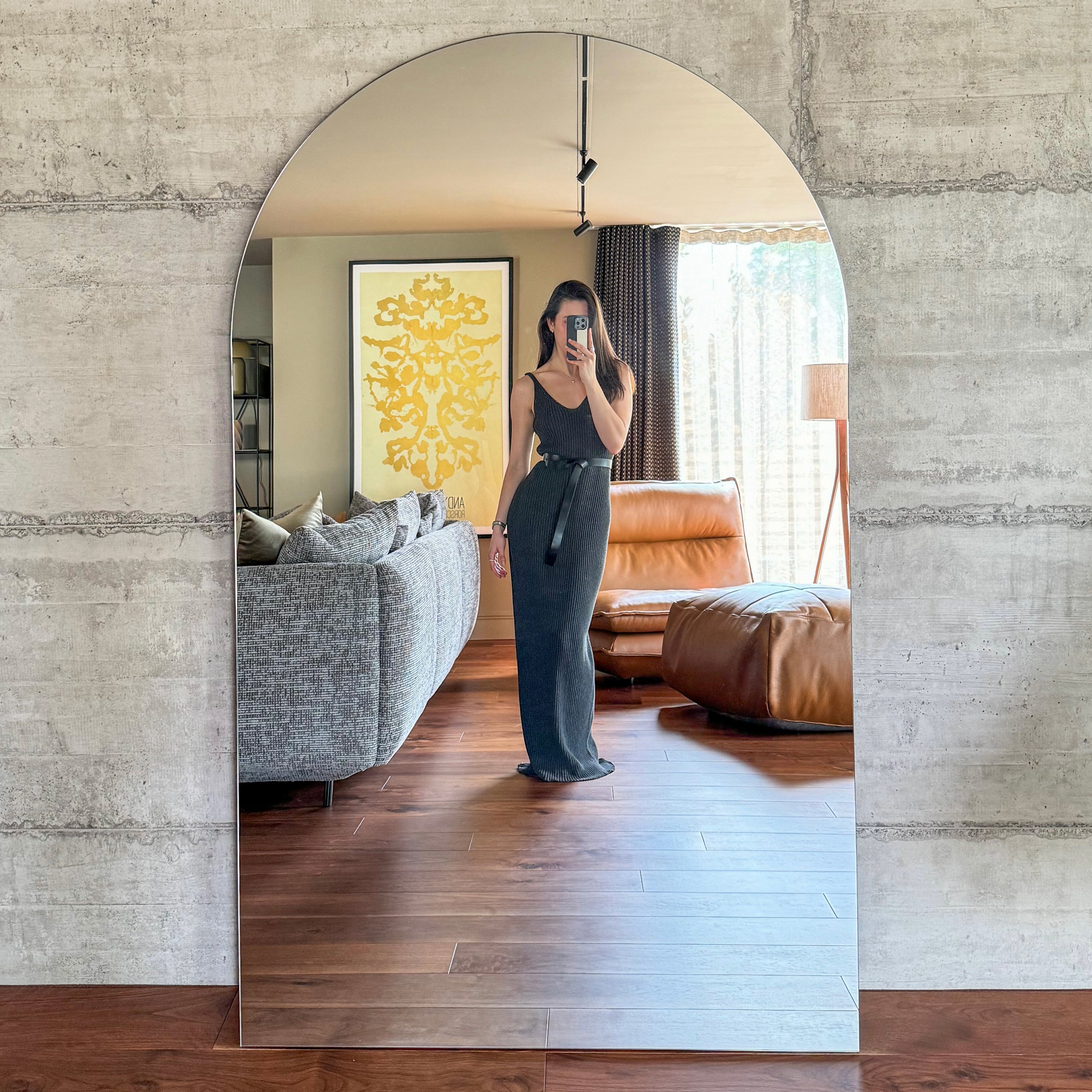 Miroir à Arche sans Cadre Edge à Taille Réelle 179x110 cm Havenly