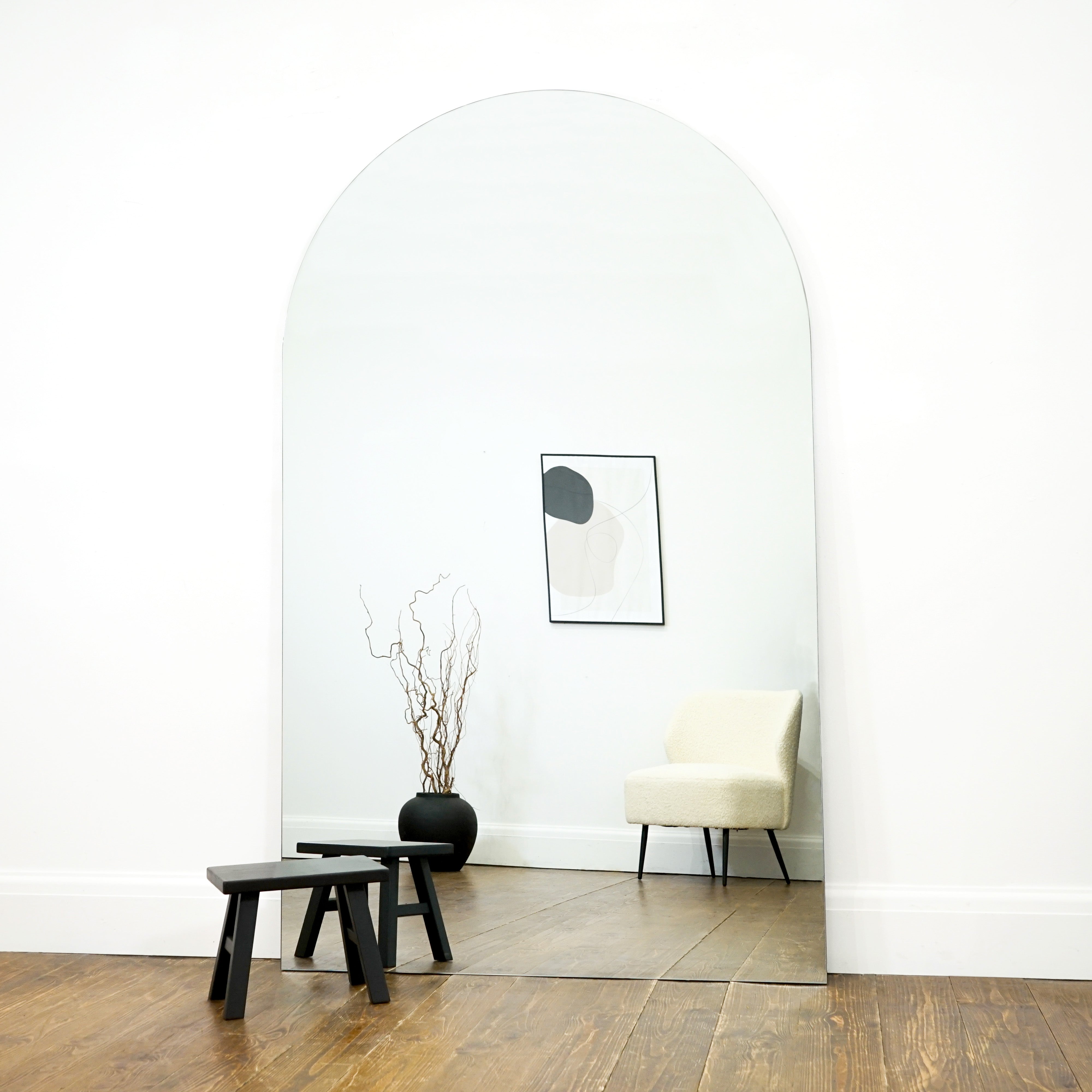 Miroir à Arche sans Cadre Edge à Taille Réelle 179x110 cm Havenly