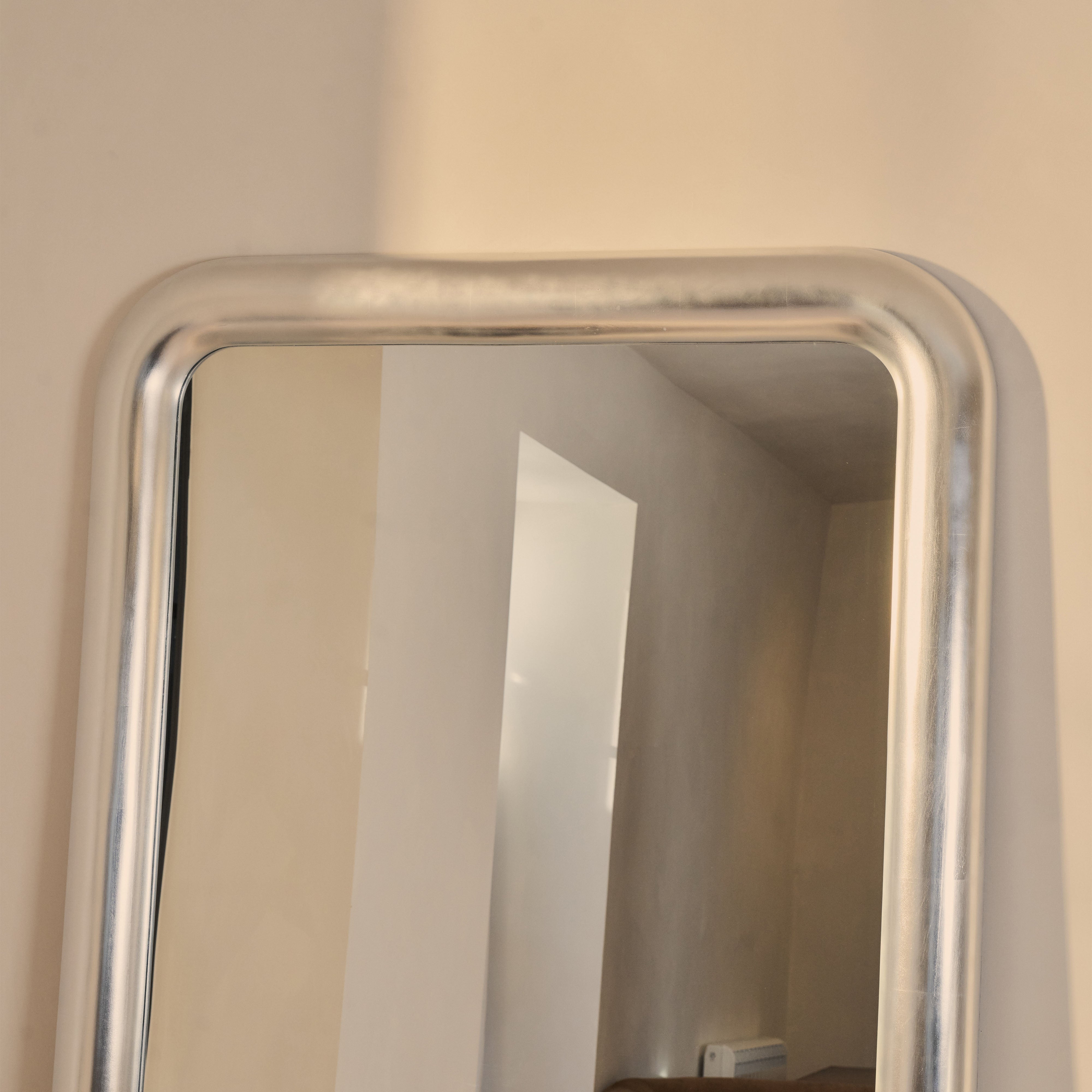 Miroir Rectangulaire Géant Obsidian en Chrome Brossé 200cm x 120cm Havenly
