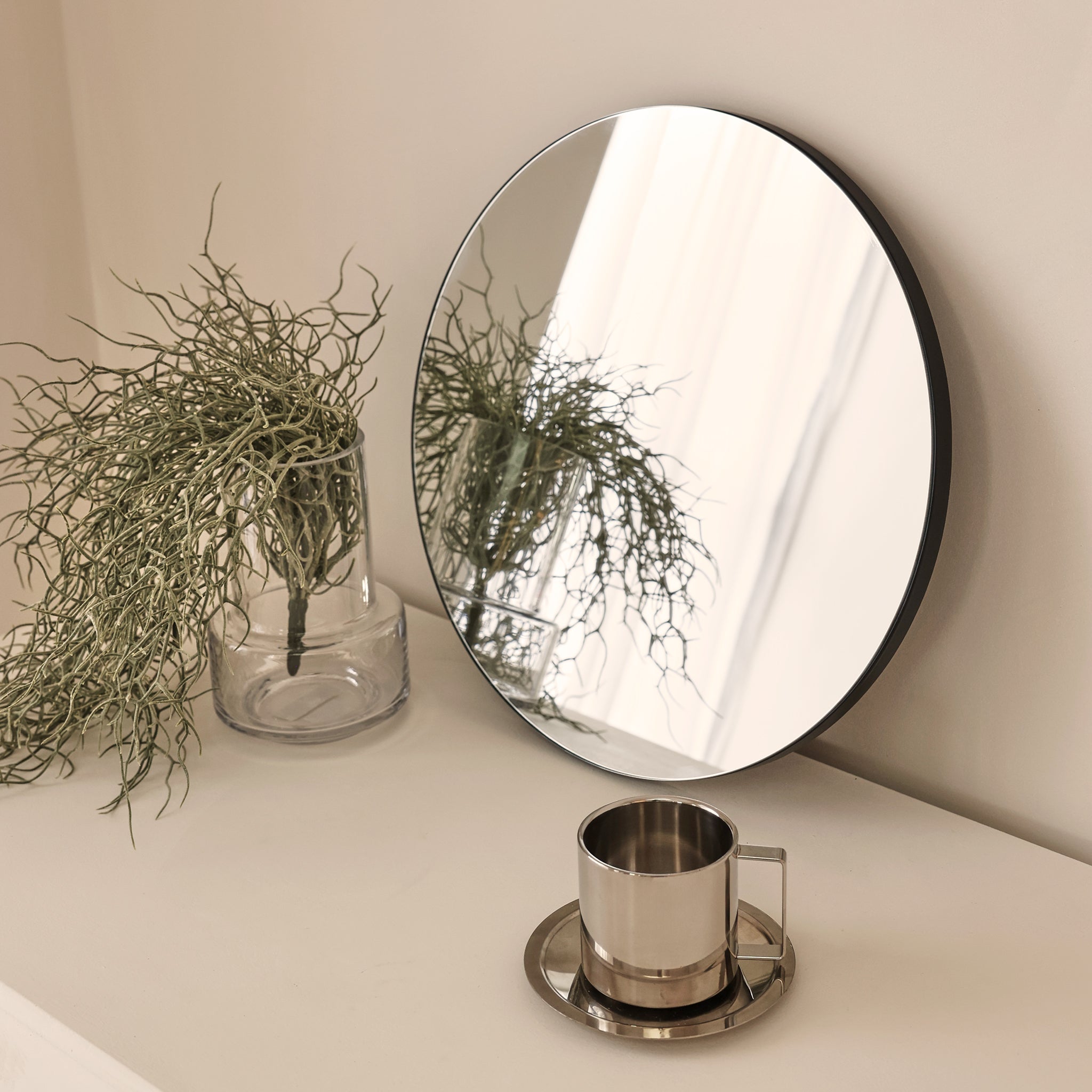 Miroir Mural Circulaire Edge sans Cadre 40 x 40 cm Havenly