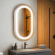Specchio capsula a LED moderno con vetro satinato e bivolt